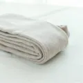 Autumn winter thick imitation cashmere tights oatmeal beige vertical stripe ribbed warm leggings - One Size / Rice Camel