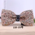 Sparkling Crystal Rhinestone Bow Tie for Men Groom Wedding Party Fashion Neckwear - Multi-Color Patchwork