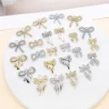 Alloy rhinestone bowknot jewelry charms DIY pendant accessories for necklace bracelet making - Point Drill Bowknot Set (24 Styles) / Set of 24