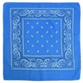 Classic blue paisley bandana, versatile hip-hop headwear, neck scarf, and stylish hair band. - Lake Blue