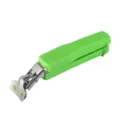Pinza antiscottatura in acciaio inossidabile con manico verde, utensile cucina variante. - Pinza per ciotole / 1 Pezzo/Confezione / Verde