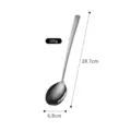 Stainless steel hammered soup spoon, thick Japanese hot pot ladle, kitchen cooking tool. - Hammered Medium Serving Spoon