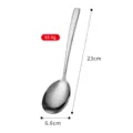 Cucchiaio da zuppa martellato in acciaio inossidabile, lunghezza 23cm per cucina. - Cucchiaio da portata martellato piccolo