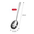 Cucchiaio forato da portata in acciaio inossidabile martellato finitura argento 23cm - Cucchiaio da portata fessurato piccolo martellato
