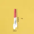 Stainless steel food tongs with red rubber handle, kitchen BBQ bread tong, 33.8cm - 14-Inch Plum Blossom Food Tongs
