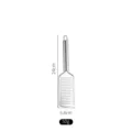 Stainless steel cheese grater, 24cm kitchen citrus zester and ginger grinder tool, silver. - Small Square Fine Graters
