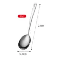 Edelstahl Servierlöffel, 23cm langer Suppenlöffel mit gehämmertem Griff für die Küche. - Kleiner Vorlegelöffel im europäischen Stil