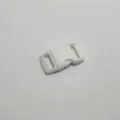 Fibbia a scatto in plastica bianca per fettuccia da 1cm zaino accessori fai da te - Bianco