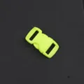 Fibbia in plastica verde fluorescente 1cm, accessorio clip per cintura zaino. - Verde fluorescente