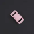 Fibbia a sgancio rapido in plastica rosa per fettuccia da 1cm, accessorio per borsa. - Rosa