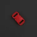Fibbia a scatto in plastica rossa per zaini, accessorio ecologico per fettuccia da 1 cm - Rosso