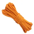 Cuerda de supervivencia para exteriores paracord 550 naranja brillante de 7 hilos artesanía. - Naranja