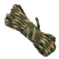 Paracord militar de 7 núcleos en color camuflaje, cuerda de supervivencia exterior multifuncional. - Camuflaje Verde Militar