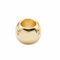 DIY 18k gold plated copper smooth large hole spacer bead for charm bracelet jewelry making accessories - Smooth Round Bead (TA428) / 6x8mm Hole 4.6mm / Gold