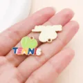 Metall Emaillierung Tennis Anhänger Charms, bunte Buchstaben DIY Schmuck Zubehör für Kette. - 1 Stück (17x25mm)