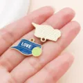 Süsser Tennis Kappe Emaillierter Anhänger Metall DIY Schmuck Zubehör für Handwerk. - 1 Stück (14x25mm)