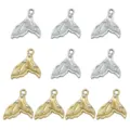 18x18mm Mermaid Tail Charms Zinc Alloy Pearl Pendants DIY Jewelry Making Supplies - Ocean Series Mermaid Tail Set (SN1785) / 10 Pieces Pack