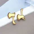 Gold metal axe charms pendants for DIY handmade jewelry making, cute mini weapon jewelry findings. - Tool Axe (T2789)