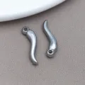 Pendentif piment en acier inoxydable pour bracelet collier bijoux faits à la main DIY. - Acier Inoxydable Argent Grand Lisse (T2859)