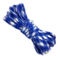 Blauw-witte gevlochten paracord variant, duurzaam buitenkoord voor handwerk en kampeertenten. - Blauw en Wit Camouflage / 3 Meter Verpakking