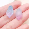 Gradient glass lotus petal pendant DIY jewelry accessories, translucent beads for hair sticks. - Lotus Petal (21972)