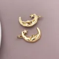 DIY gold plated moon star pendant charm for necklace bracelet jewelry making accessories - Crescent Moon Star Face Style (T3360)