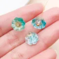 Czech gradient glass lotus flower beads DIY jewelry making hair pin accessories parts - Lotus Seed (26746)