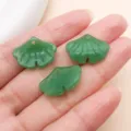 Amuletos Colgantes DIY de Hoja de Ginkgo Verde Accesorios para Pulsera Collar - Hoja de Ginkgo (26857)