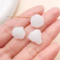 Accesorios colgantes de joyería DIY de vidrio blanco semilla de loto para pulseras y collares. - Colgante de Cápsula de Semillas de Loto (26914)