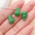 Colgante de cuentas de vidrio de calabaza verde para hacer joyas pulsera collar DIY - Colgante de Calabaza (26919)