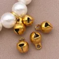 Piccoli ciondoli a campanella dorata per gioielli fai da te e collari, 5/6mm. - Piccola Campana (T2143) / Confezione da 1 Pezzo (9x6x6mm) / Oro