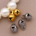 5/6mm acciaio inossidabile piccolo ciondolo campana accessori gioielli fai da te, oro grigio. - Piccola Campana (T2145) / Confezione da 1 Pezzo (9x6x6mm) / Colore acciaio