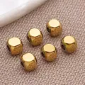 Perline distanziatrici quadrate in acciaio inossidabile dorato per gioielli e bracciali fai-da-te. - 2.5mm (Apertura 1.2mm) / Oro