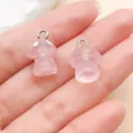 Leuke roze paddestoel hanger DIY bedel voor handgemaakte armband sieraden accessoires - Fijne Glitter Paddestoel (24157)