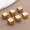 Perline distanziatrici quadrate in acciaio inossidabile dorato per bracciali collane. - 4mm (Apertura 3mm) / Oro