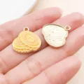 St. Patrick's Day Four-Leaf Clover Top Hat Alloy DIY Jewelry Pendant Accessory charm - Yellow Enamel Clover Box (27258)