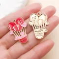 Enamel love heart hot air balloon alloy charms DIY handmade jewelry making accessories. - LOVE Heart Hot Air Balloon (21329)
