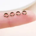 Bronze double jump rings for DIY jewelry making, ideal for handmade bracelets, necklaces and keychains. - 10g Approx 220 Pcs (FT175) / Thick 0.7mm Diameter 4mm / Antique Bronze