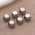 Perline distanziatrici quadrate in acciaio inox per bracciali fai da te, ciondoli in metallo grigio. - 2mm (Apertura 1.2mm) / Argento