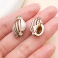 Acryl Muschel Perlen Variante, ideal für DIY Schmuckherstellung, Anhänger Zubehör Accessoire. - Schnecke (27361)
