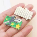Enamel Soccer Player Alloy Pendant Charm DIY Earring Bracelet Jewelry Making Accessories - Green Enamel Goal Style (22942) / 1 Piece (31x22mm)