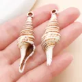 Acryl Schnecke Anhänger DIY Schmuck Zubehör Muschel Charm Großes Loch Handwerksteil - Schnecke (27381)