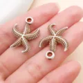 Acryl Seestern Anhänger Charm DIY Schmuck Zubehör Ozean Serie Abstandshalter 2Stk - Seestern (27392)