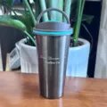 Stainless steel vacuum insulated coffee mug portable travel tumbler with lid for office home car - 500ml / Generation 2 Portable - Dark Grey