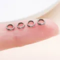 Iron double jump rings for DIY jewelry making, bracelet and necklace connector hardware. - 10g Approx 220 Pcs (FT175) / Thick 0.7mm Diameter 4mm / Gunmetal