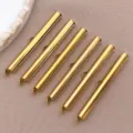 Gold stainless steel sliding tube clasps for DIY jewelry making, necklaces and earrings. - T2115 Style (TA300)