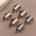 Stainless steel DIY jewelry metal cord ends sliding tube buckles for necklace making accessories. - T2116 Style (TA300)