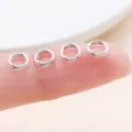 Silver Double Jump Rings 0.7/1mm Split Rings DIY Bracelet Necklace Connector Findings - 10g Approx 120 Pcs (FT175) / Thick 0.7mm Diameter 5mm / Bright Silver