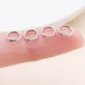 Silver double split jump rings for DIY handmade jewelry crafting and keychains accessories - 10g Approx 100 Pcs (FT175) / Thick 0.7mm Diameter 6mm / Silver White