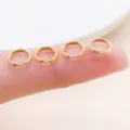 Gold double jump rings DIY jewelry connectors split rings for bracelets necklaces crafting - 10g Approx 85 Pcs (FT175) / Thick 0.7mm Diameter 7mm / Gold
